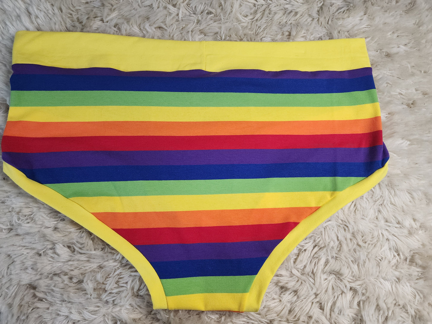 XL. Rainbow pouch front briefs