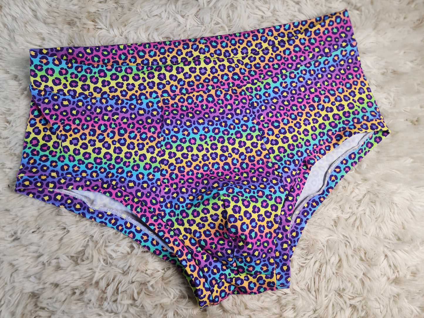 Med. Pride leopard pounch front briefs