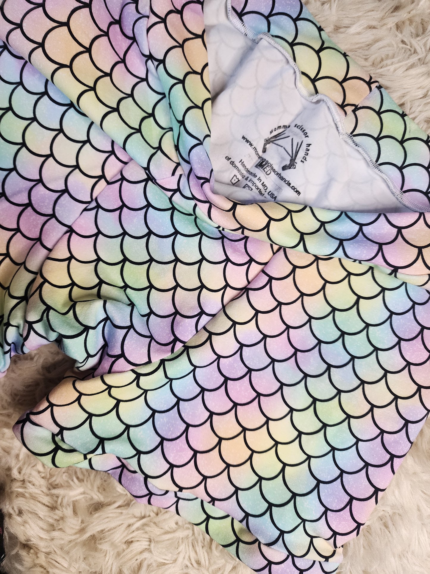Med. Pastel scales pouch front boxers