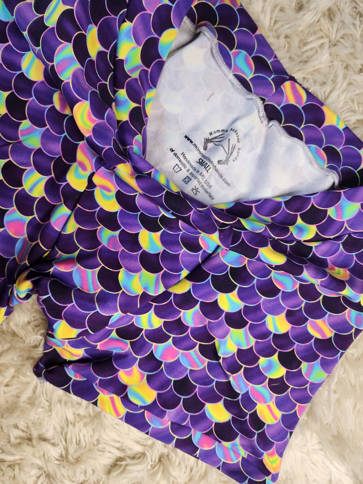 Small. Purple pouch front boxers