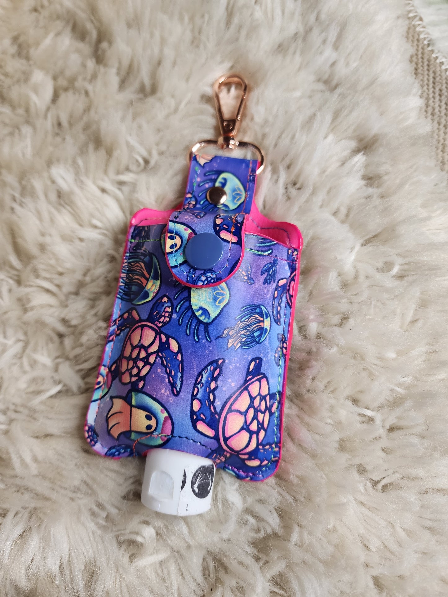 SECONDS. Neon Sea Hand sanitizer pouch
