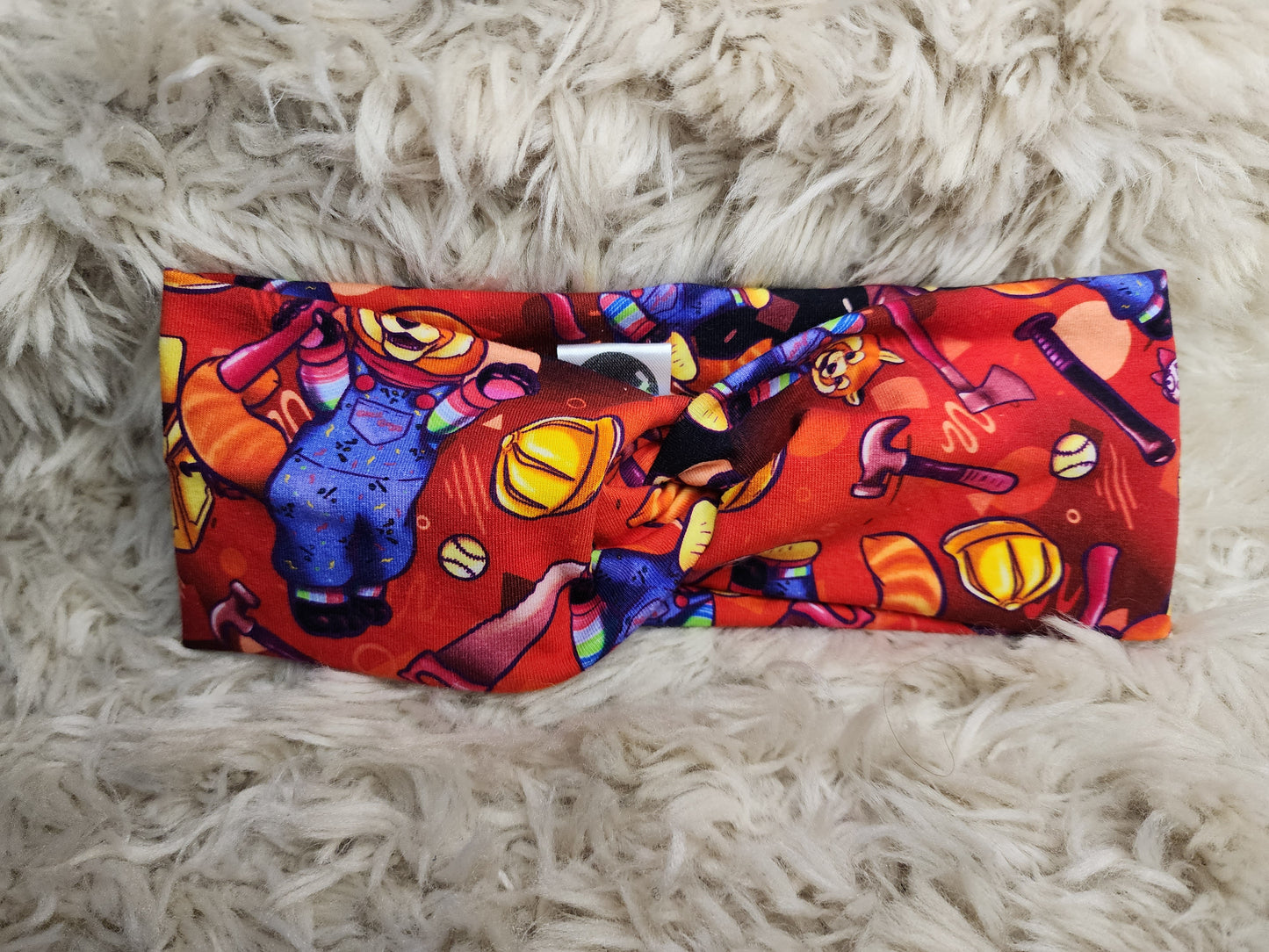 Stabby red fox turban headband