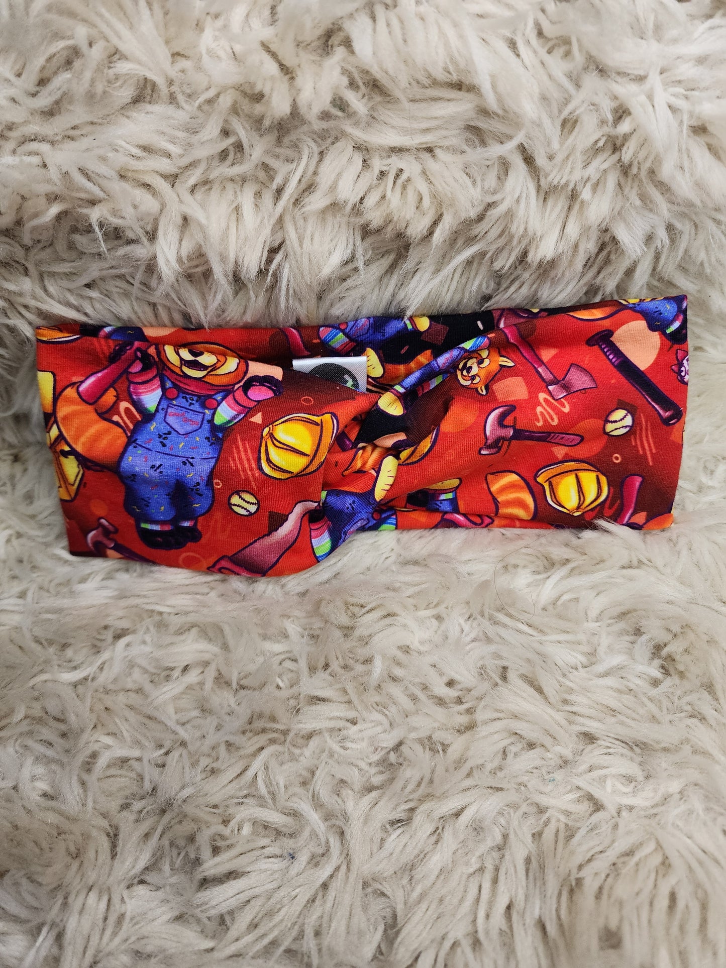 Stabby red fox turban headband