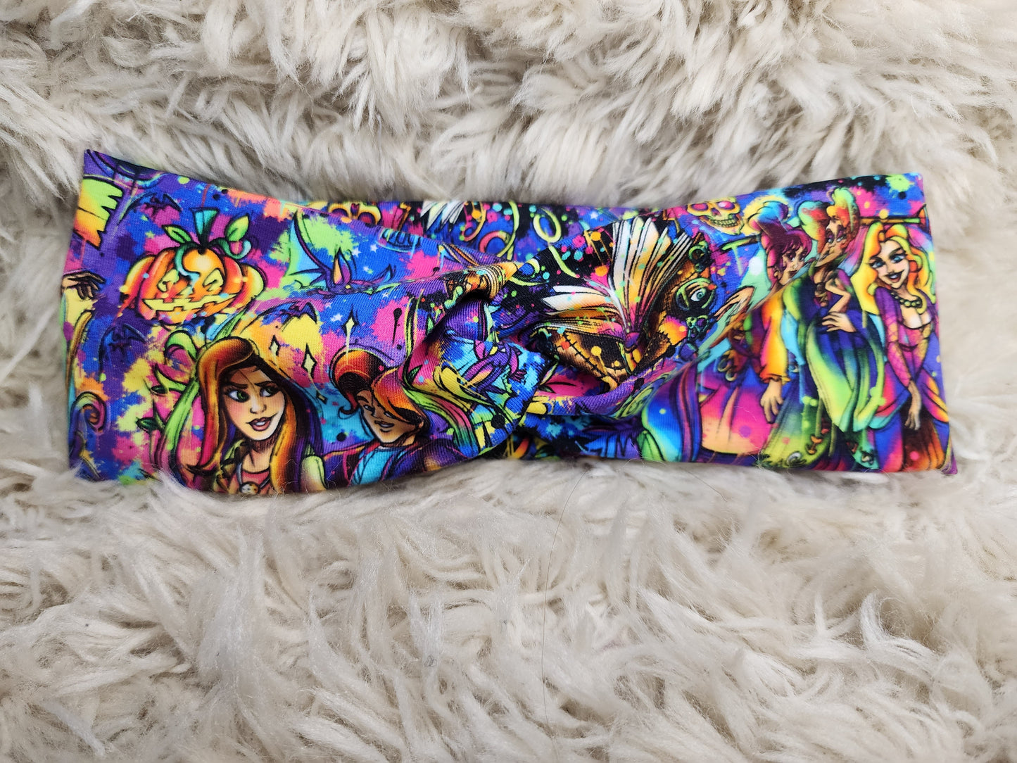 3 Neon witches turban headband