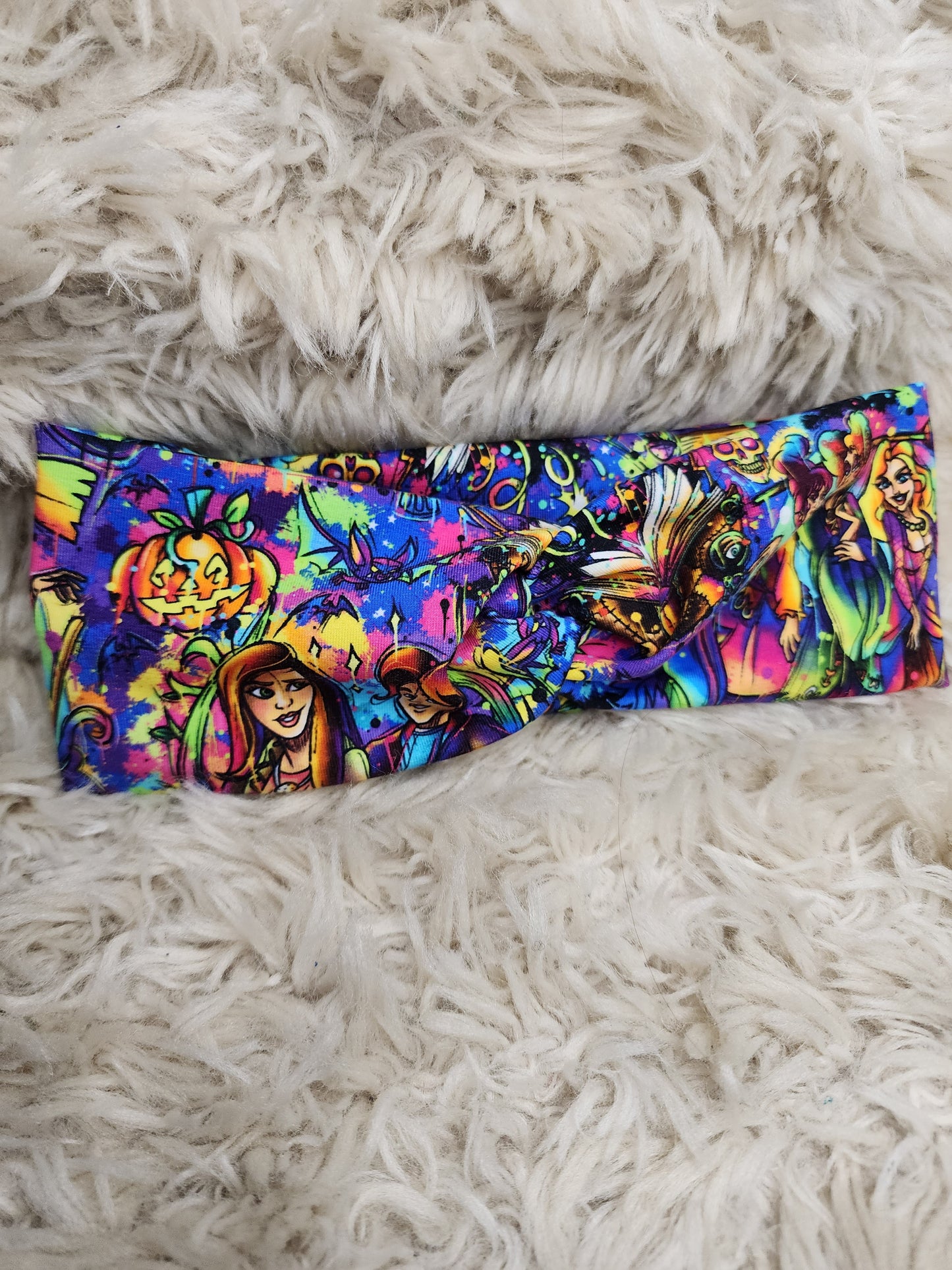 3 Neon witches turban headband