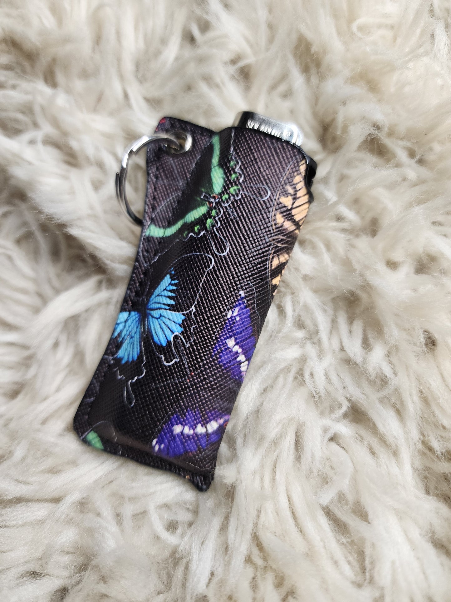 Black butterfly lighter holder