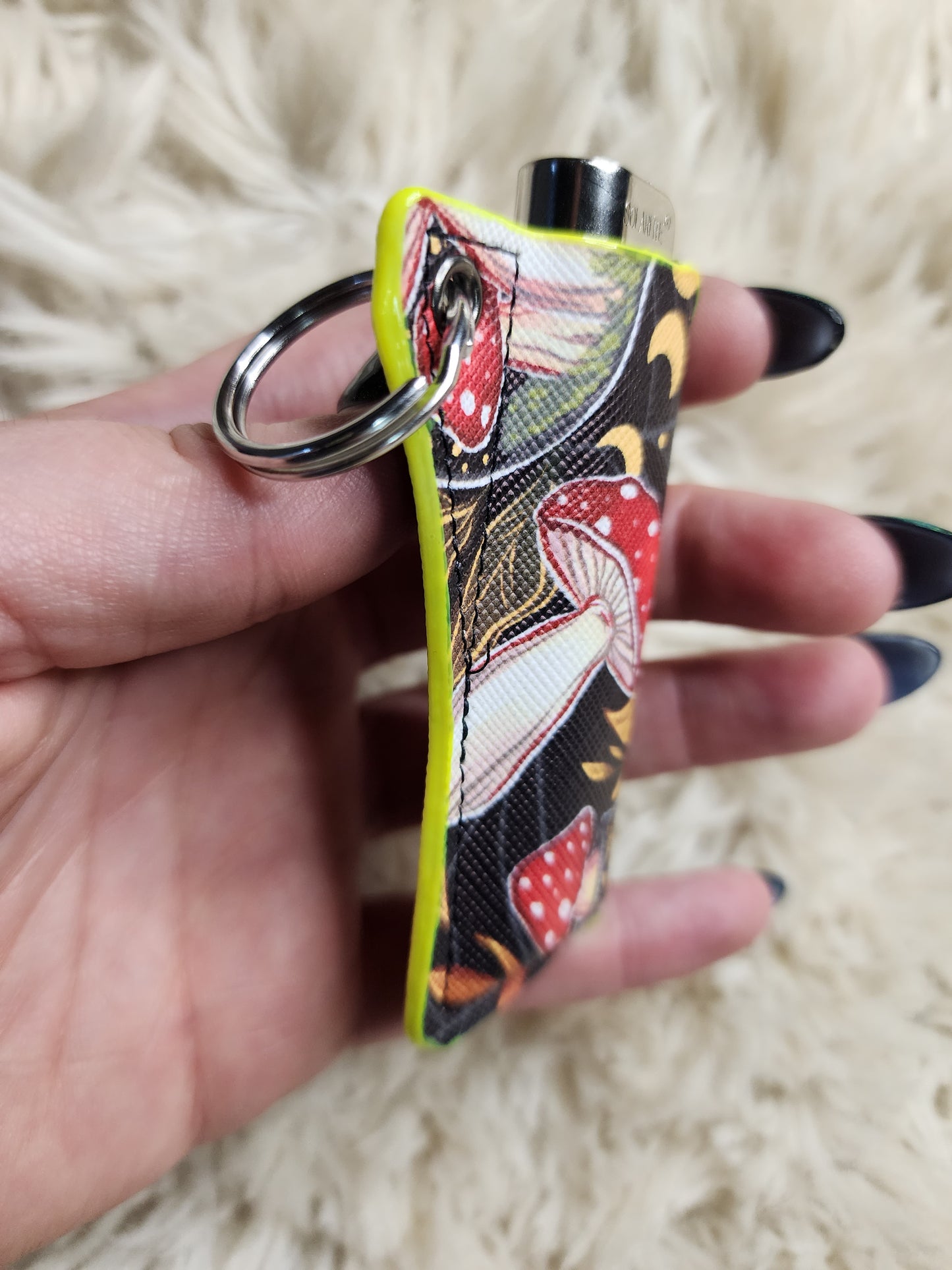 NY. Mushroom moon lighter holder