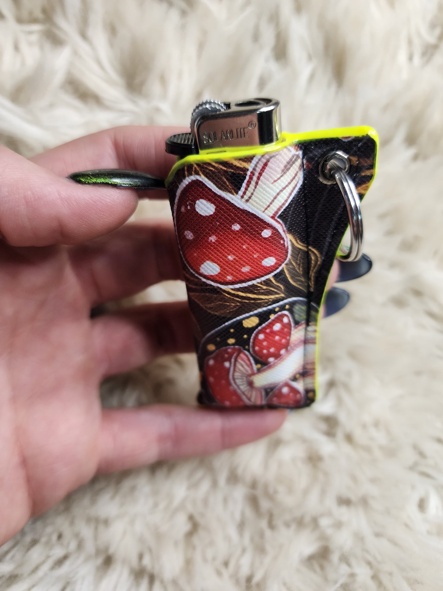 NY. Mushroom moon lighter holder