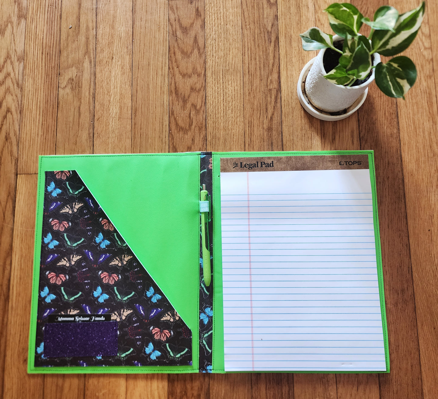 Butterfly large notepad cover