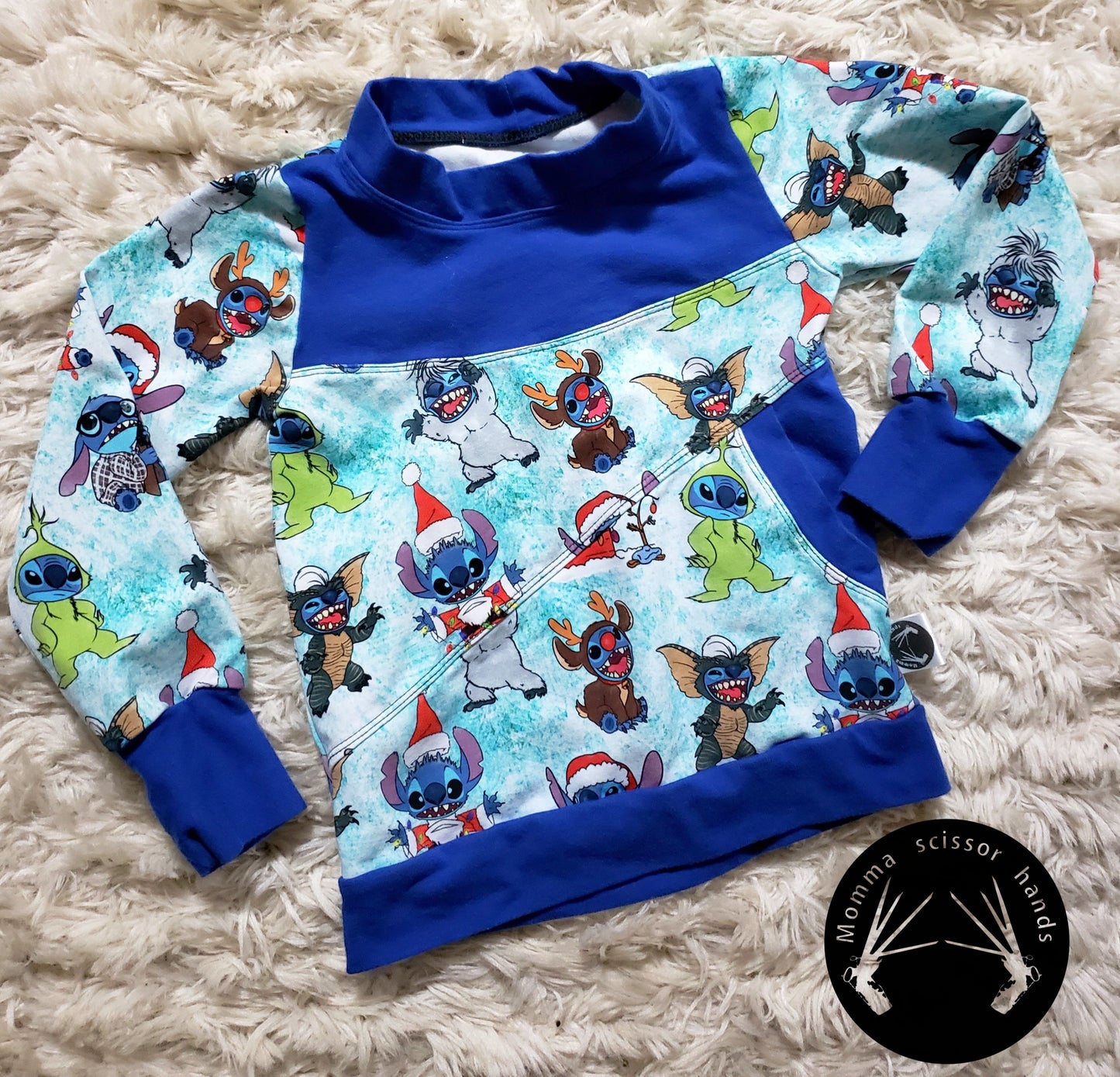 Stitchy christmas long sleeve shirt