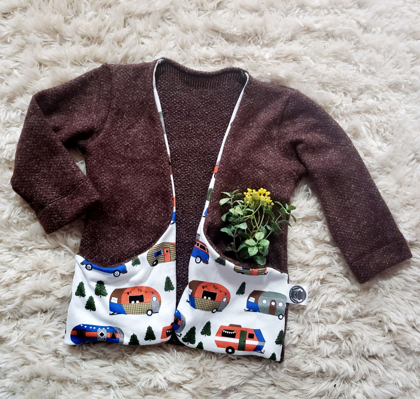 2T/3T Smores camping cardigan