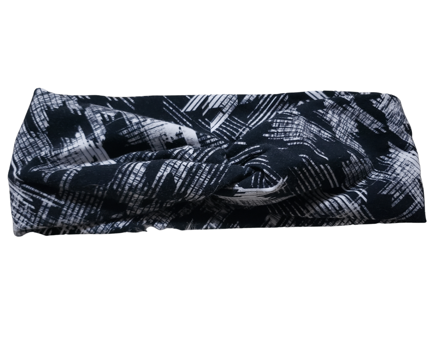 B&W houndstooth headband