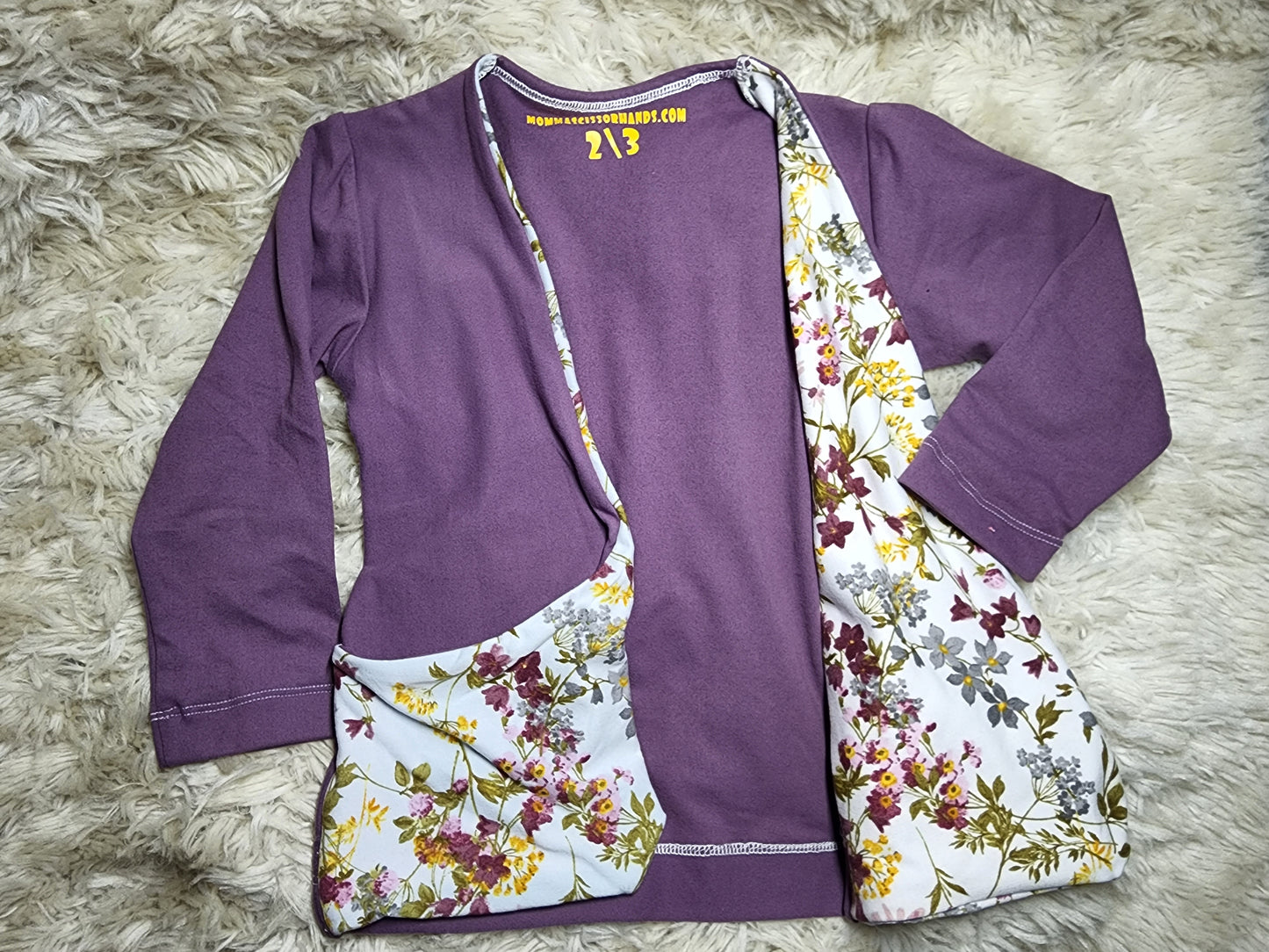 2T/3T kids Purple Cardigan