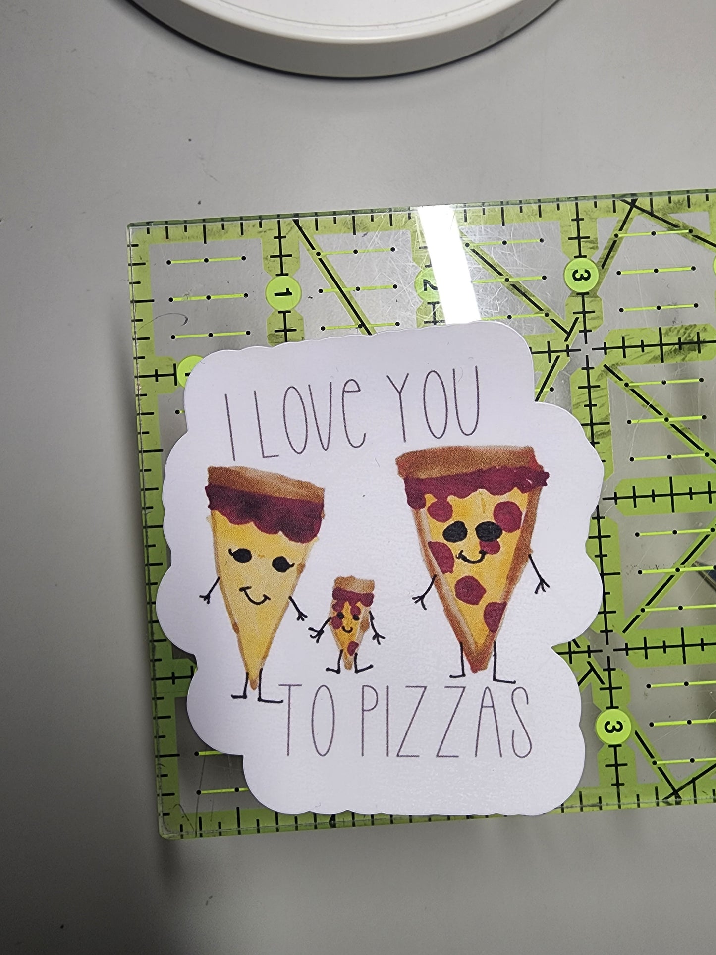Pizza love sticker
