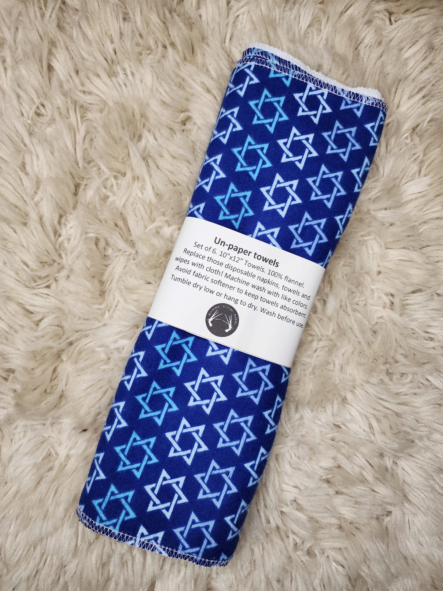 Star of david unpaper towels