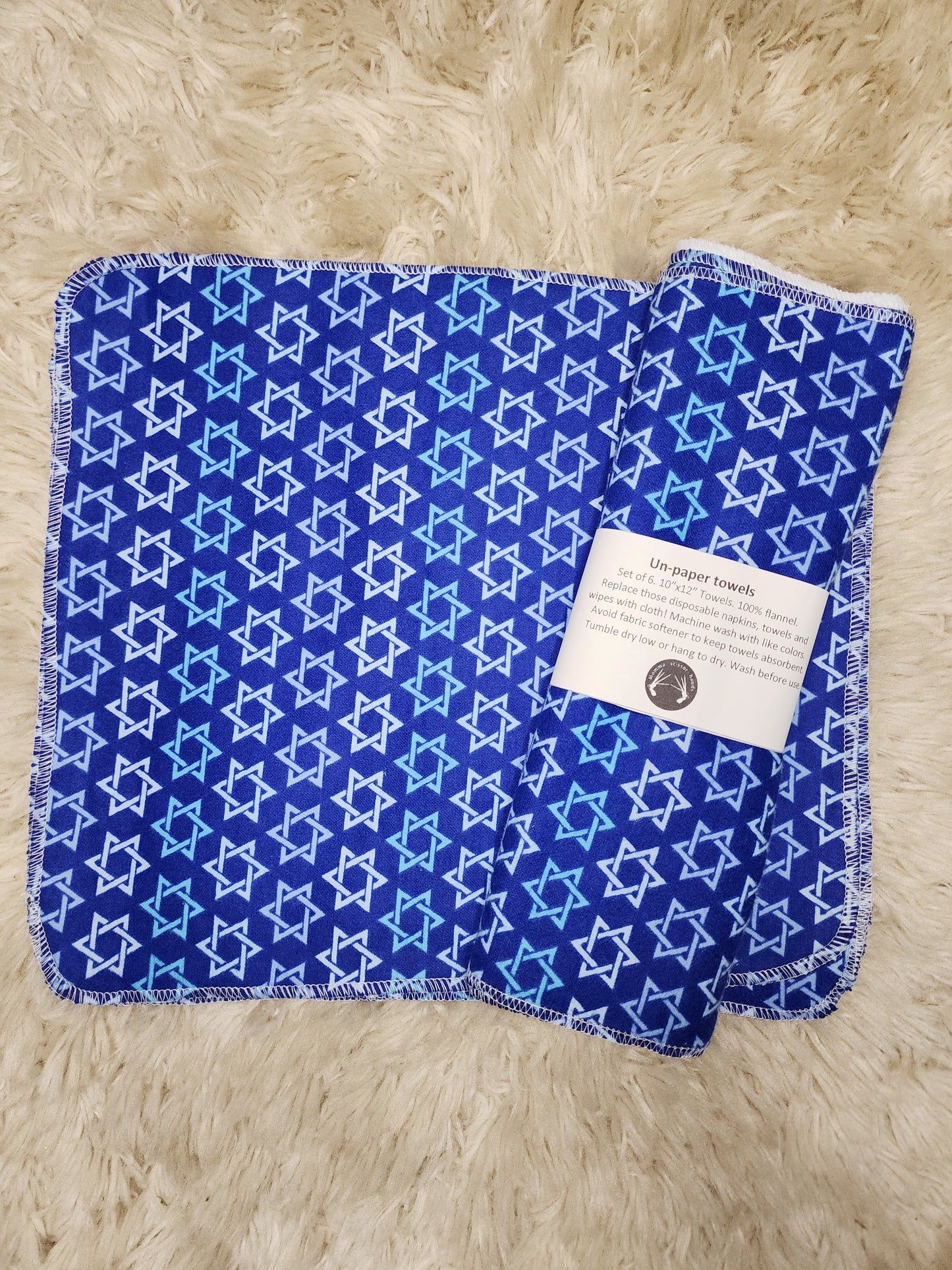Star of david unpaper towels