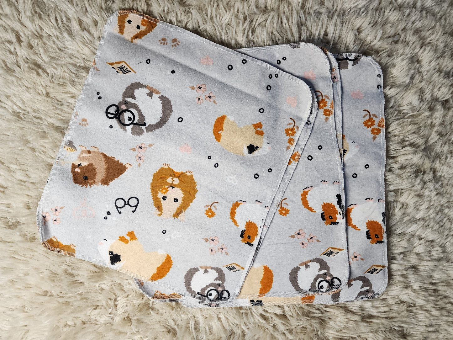 Guinea pig un-paper towels