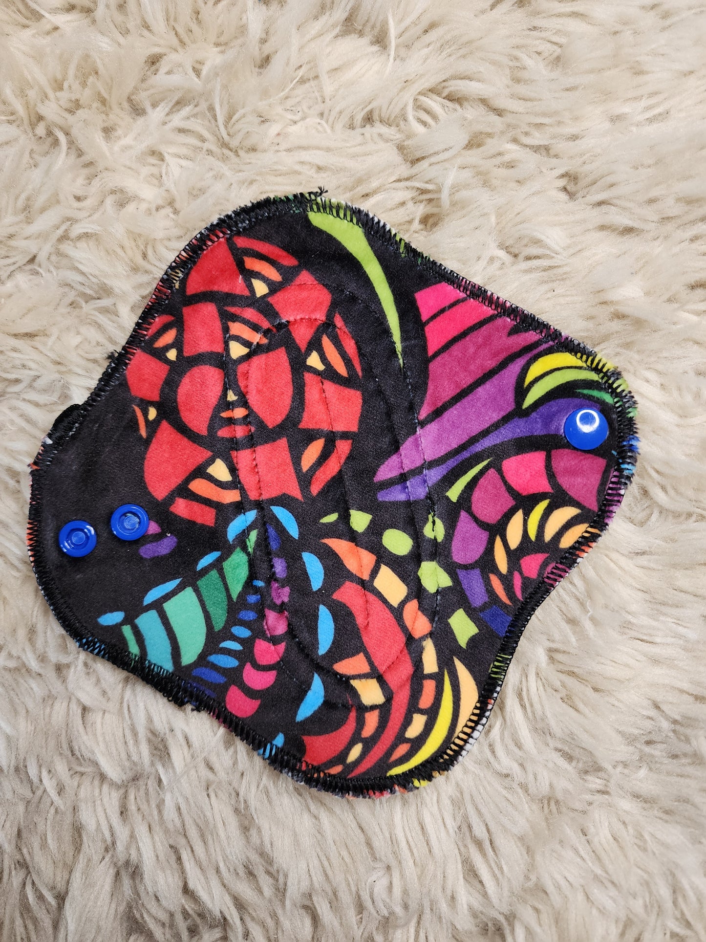 6" Fluff bomb cloth pad