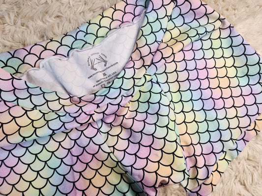 XL. Pastel scales pouch front boxers