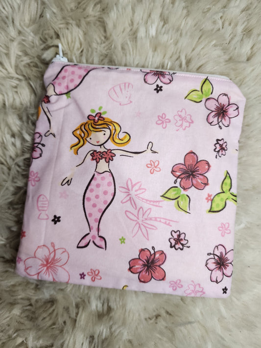 Med. Floral mermaid wet bag