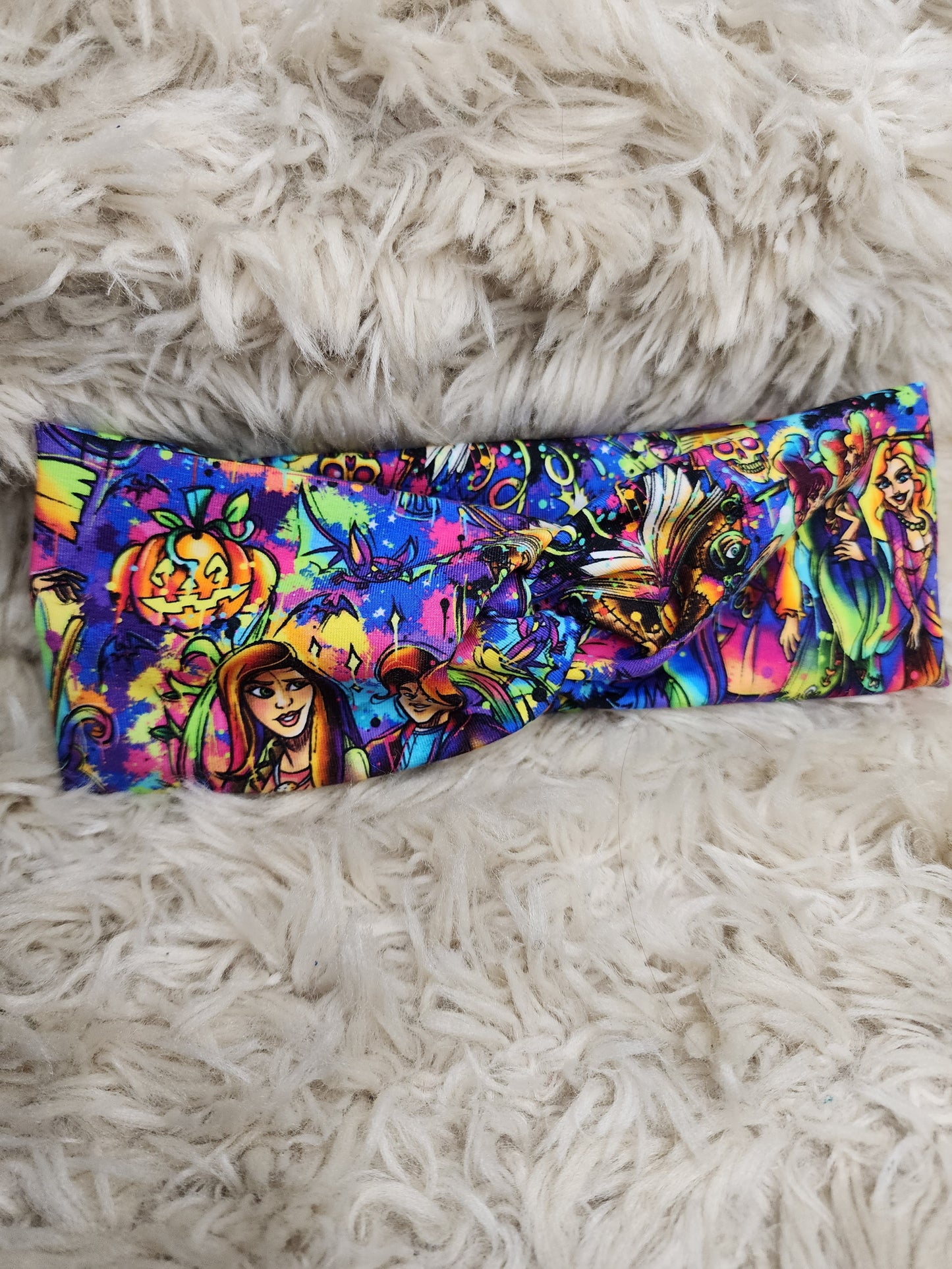 3 Neon witches turban headband