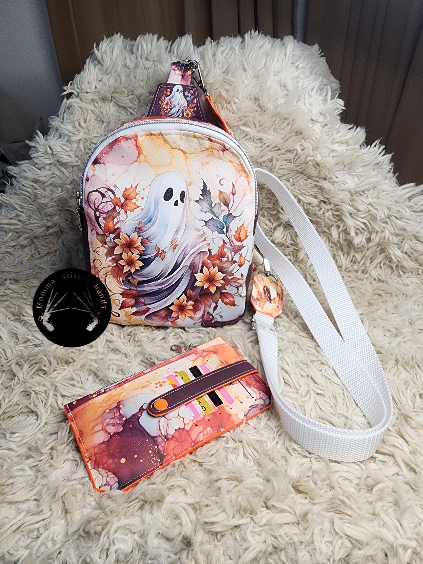 Fall ghoul crossbody bag & wallet