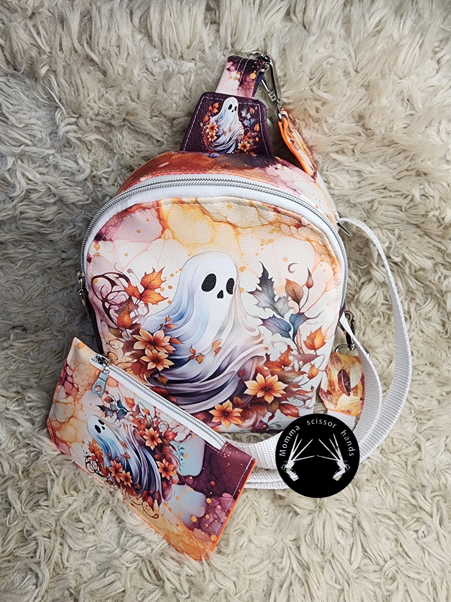 Fall ghoul crossbody bag & wallet