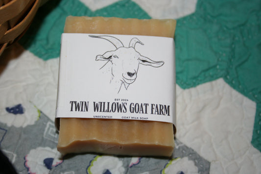 Unscented goat milk soap