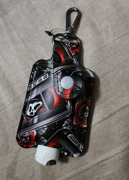 Scream vhs hand sanitizer pouch