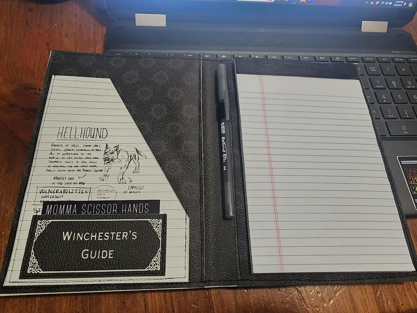 Winchester guide notebook