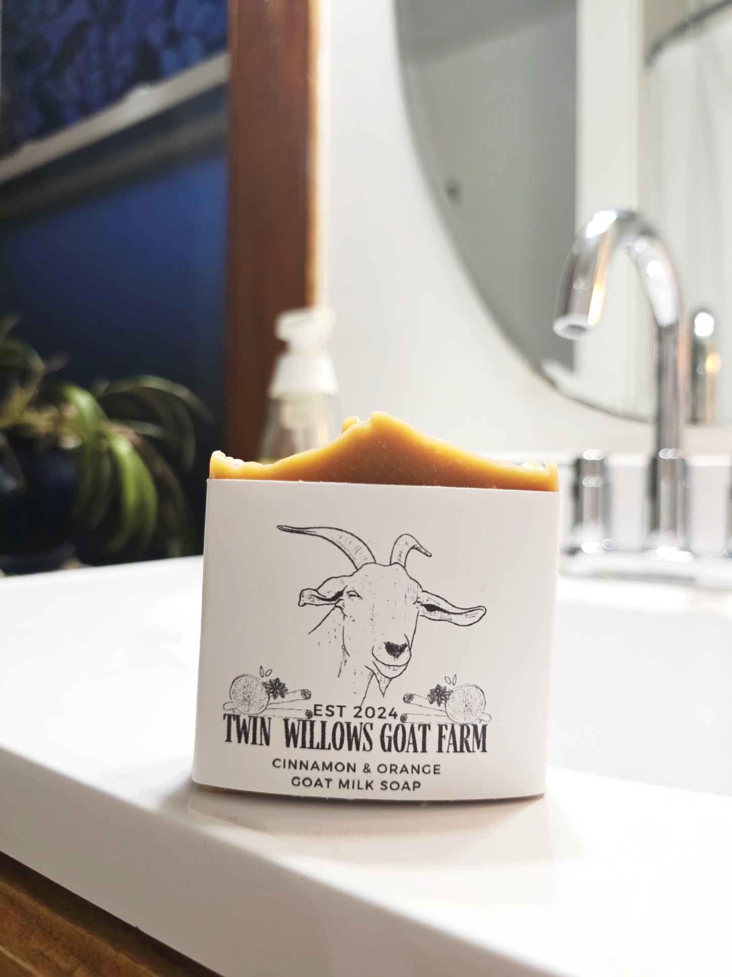 Cinnamon and orange goats milk soap