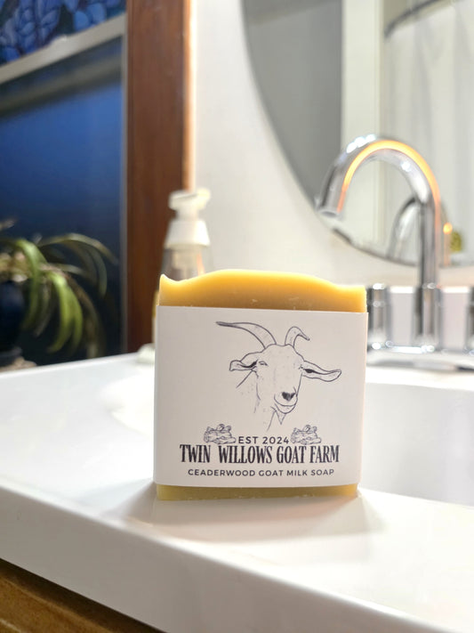 Ceaderwood goats milk soap