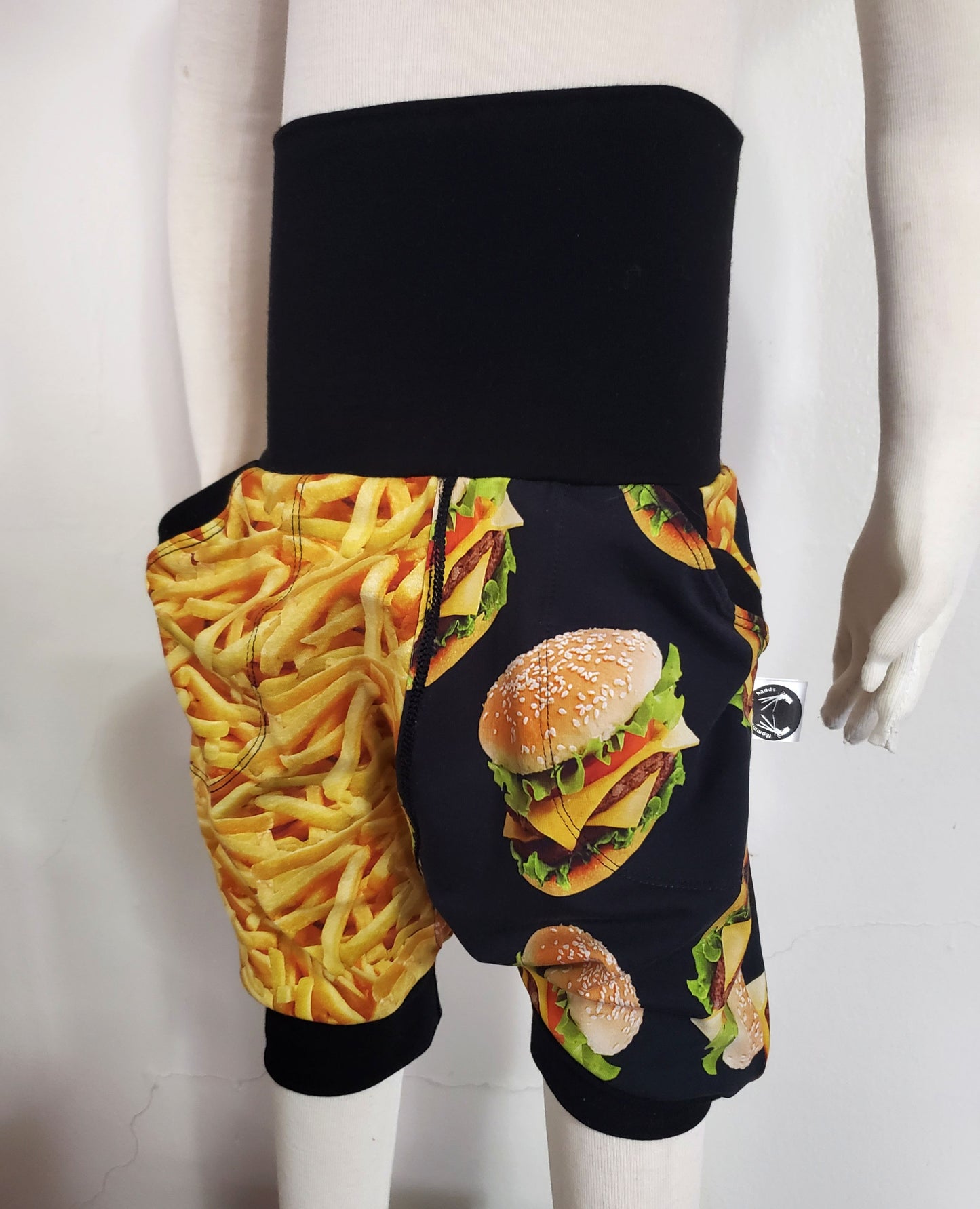 Burger and Fries grow with me shorts