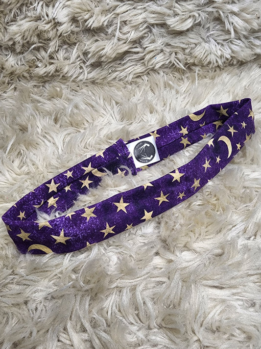 Stars on purple thin headband