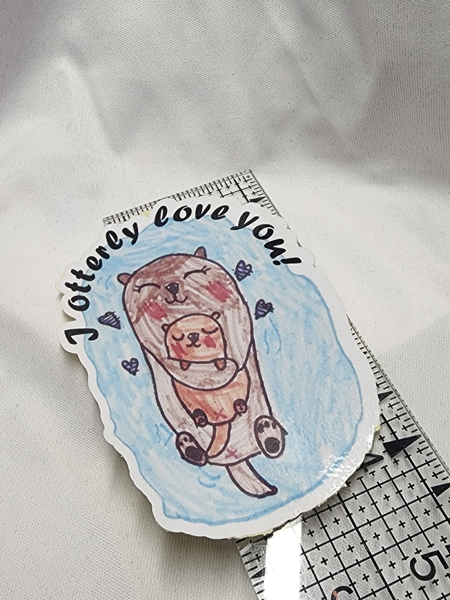 Otterly love sticker