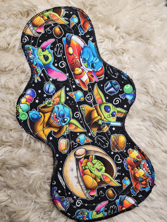 12" Space friends cloth pad