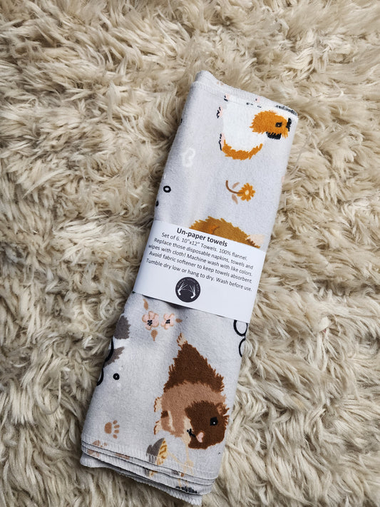 Guinea pig un-paper towels