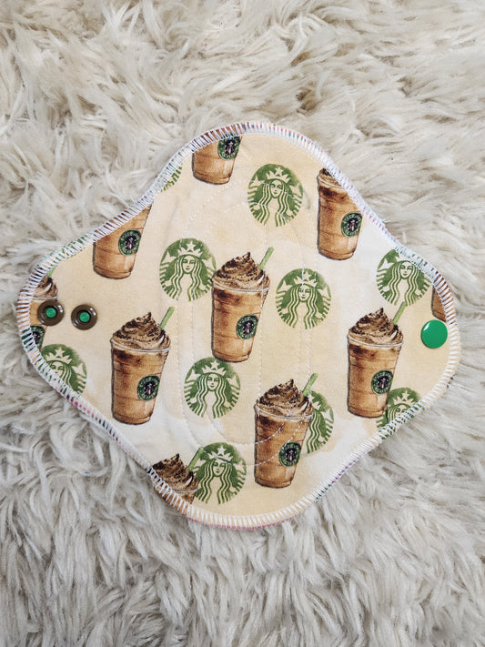 6" Coffee cloth pad