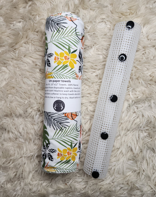 Unpaper towel roll holder