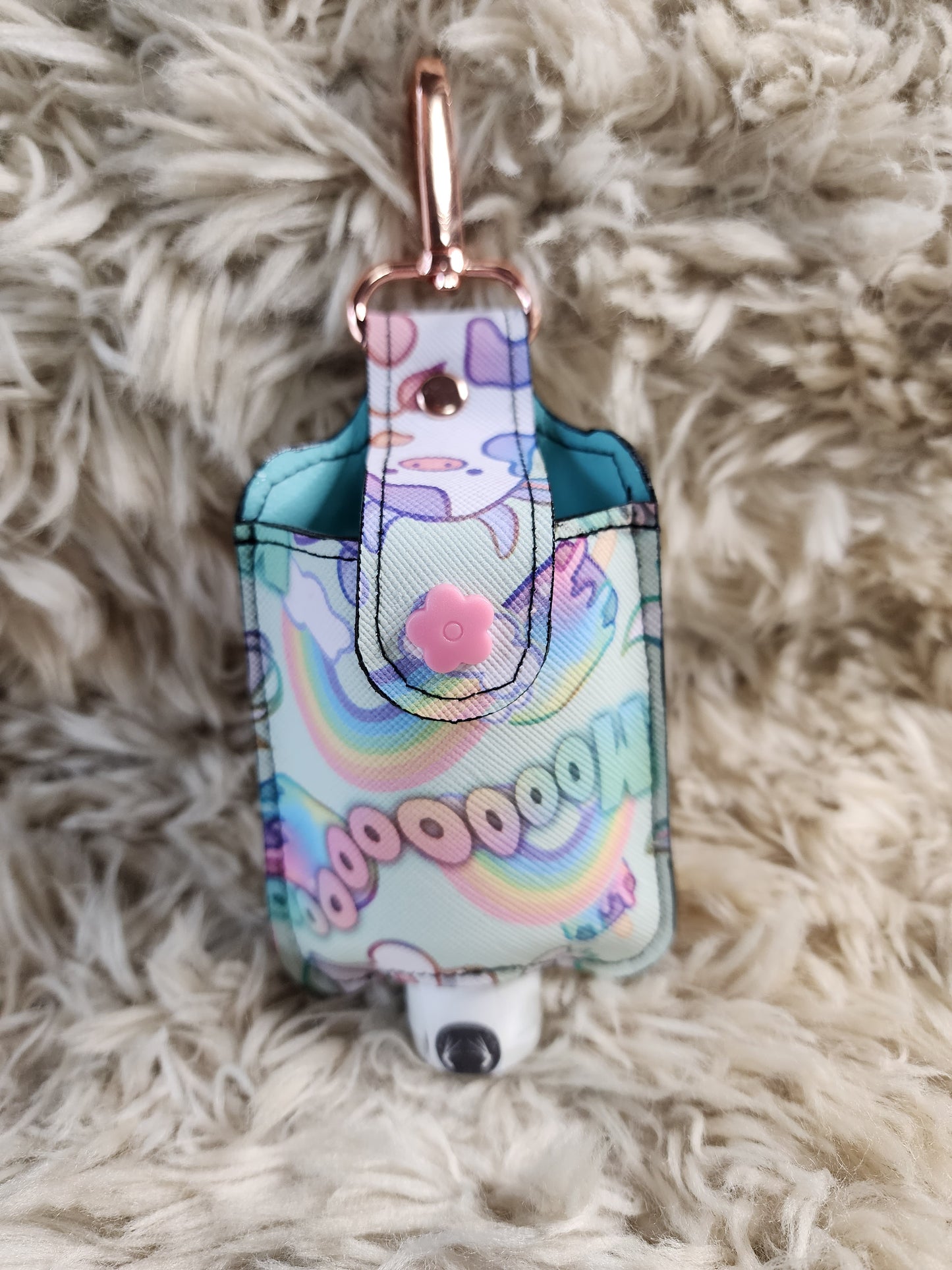 Moo hand sanitizer pouch