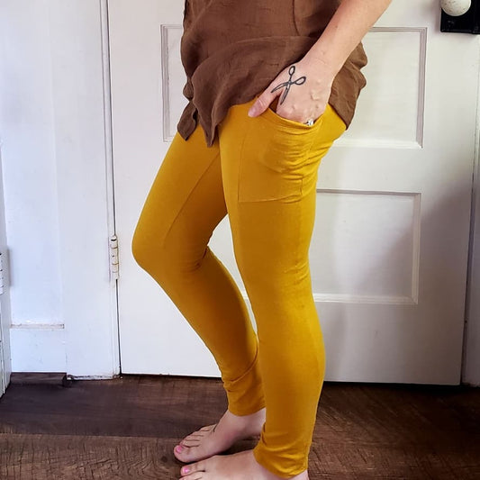 Organic Golden Hemp Leggings