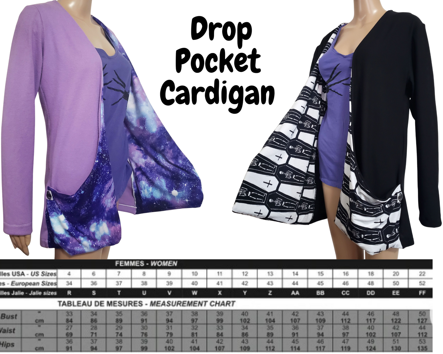 MTO drop pocket cardigan